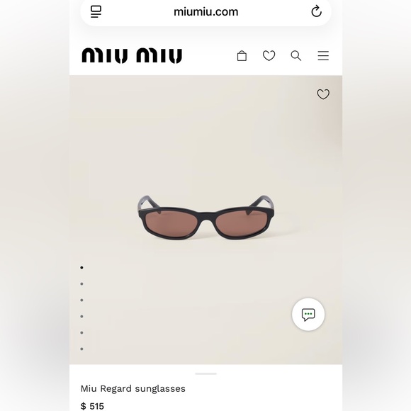 Miu Miu Regard Sunglasses Black/Brown - Picture 8 of 12